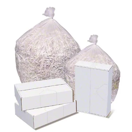 24x33 HDPE 6 micron Clear Can Liner, 12-16 gal, Coreless roll, 1000 bags/case