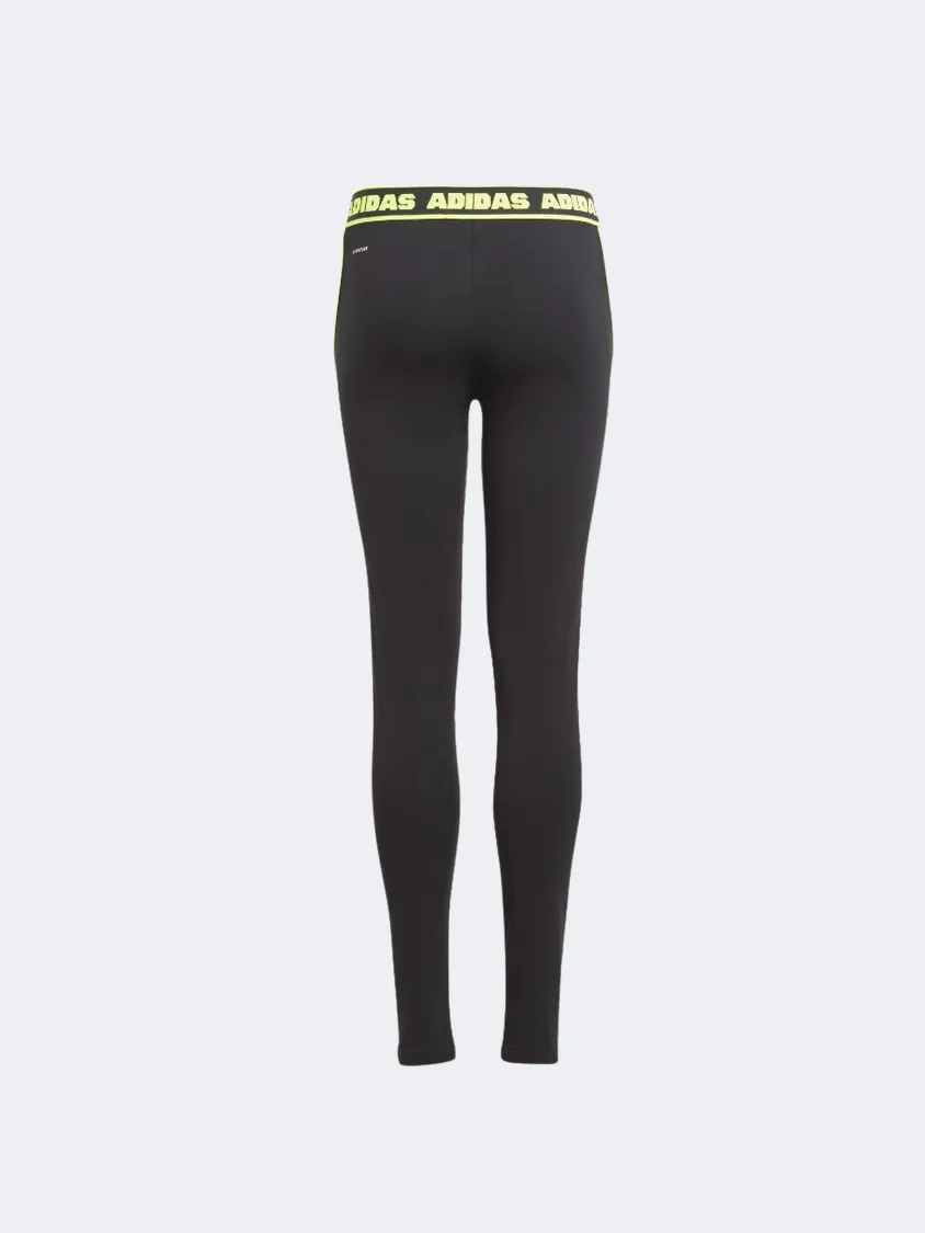 Adidas Dance Kids-Girls Sportswear Tight Black/Lemon