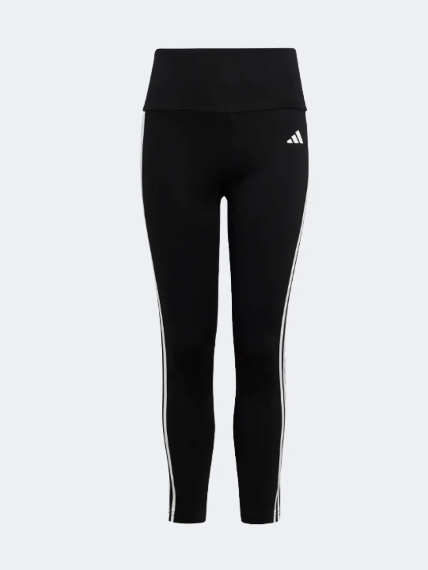 Adidas Essentials Aeroready 3-Stripes Kids-Girls Training Tight Black/White