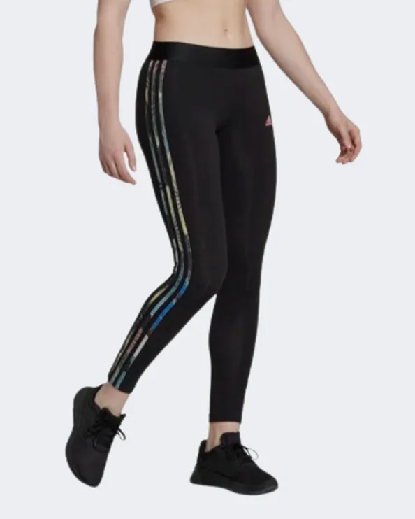 Adidas Loungewear Essentials 3-Stripes Women Sportswear Tight Black Hk9683