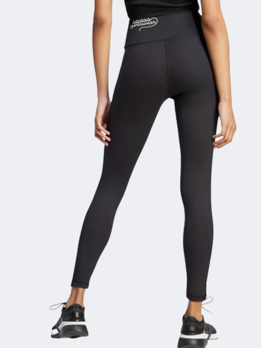 Adidas Scribble Women Sportswear Tight Black/White