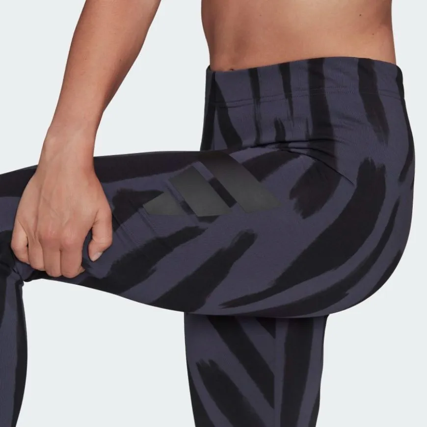 Adidas Sportswear Future Icons Feel Fierce Graphic Women Lifestyle Tight Navy/Black