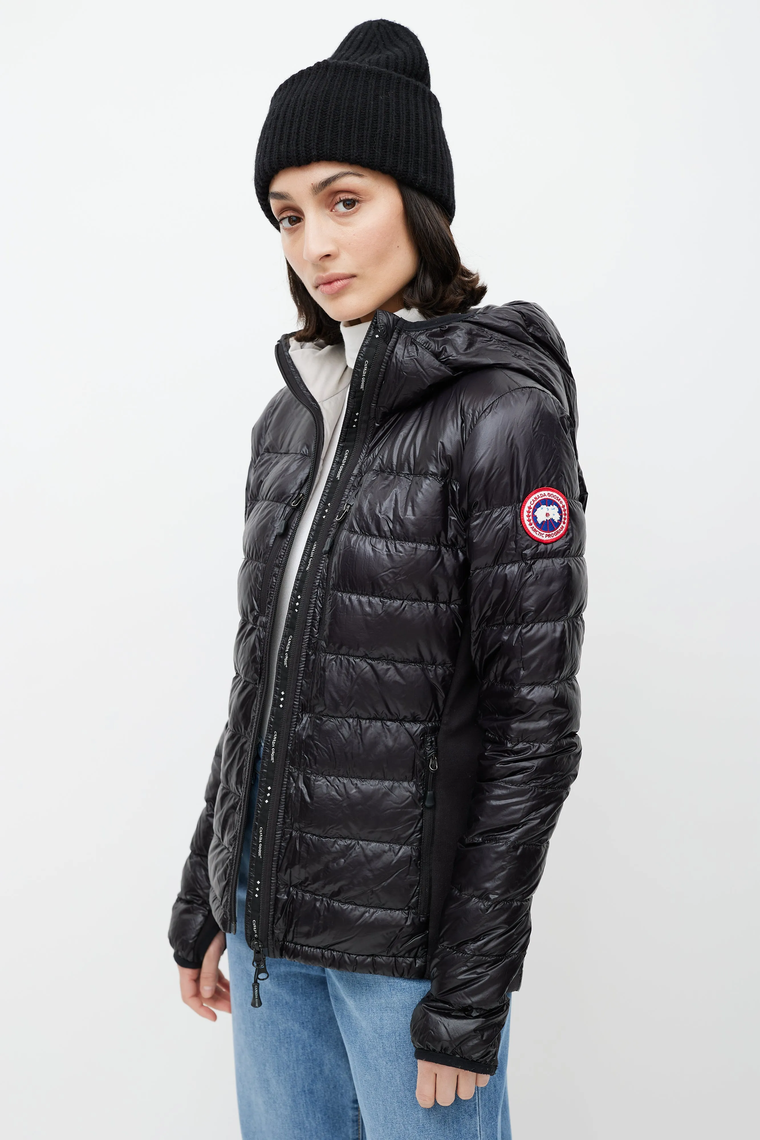 Black Hybridge Down Jacket