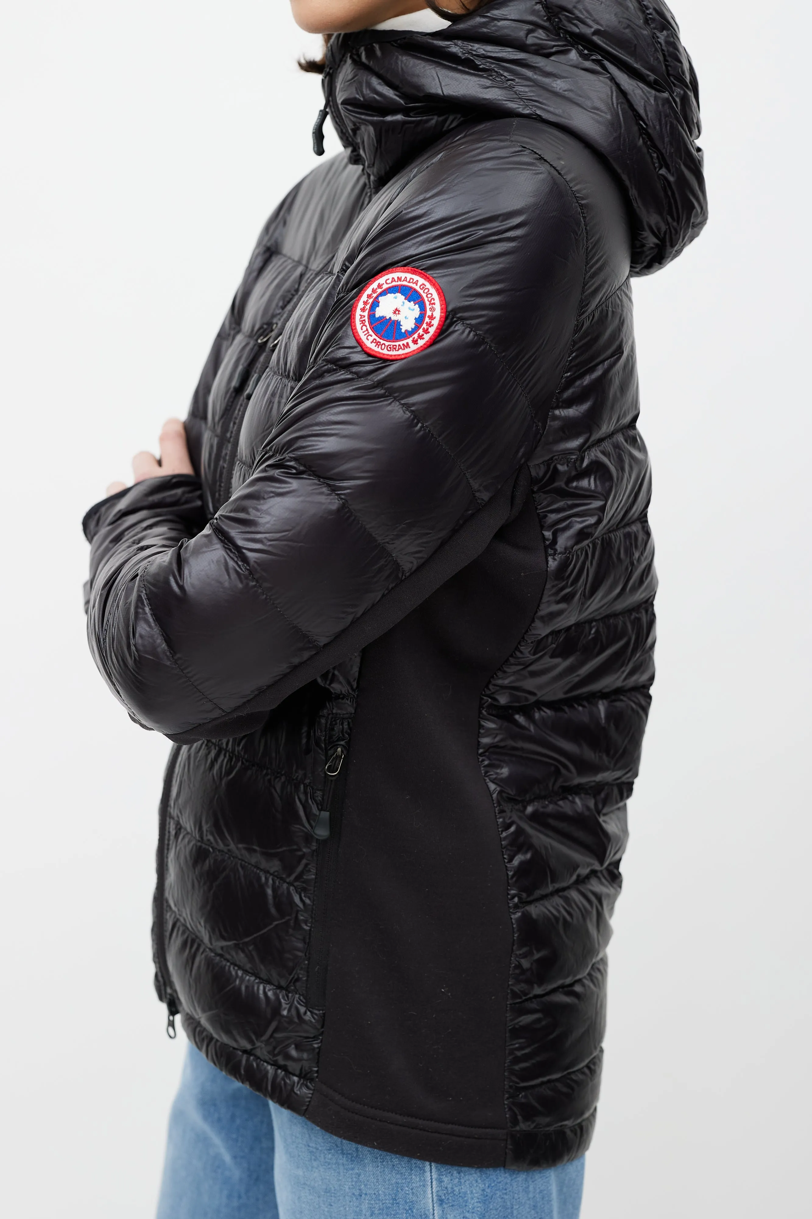 Black Hybridge Down Jacket