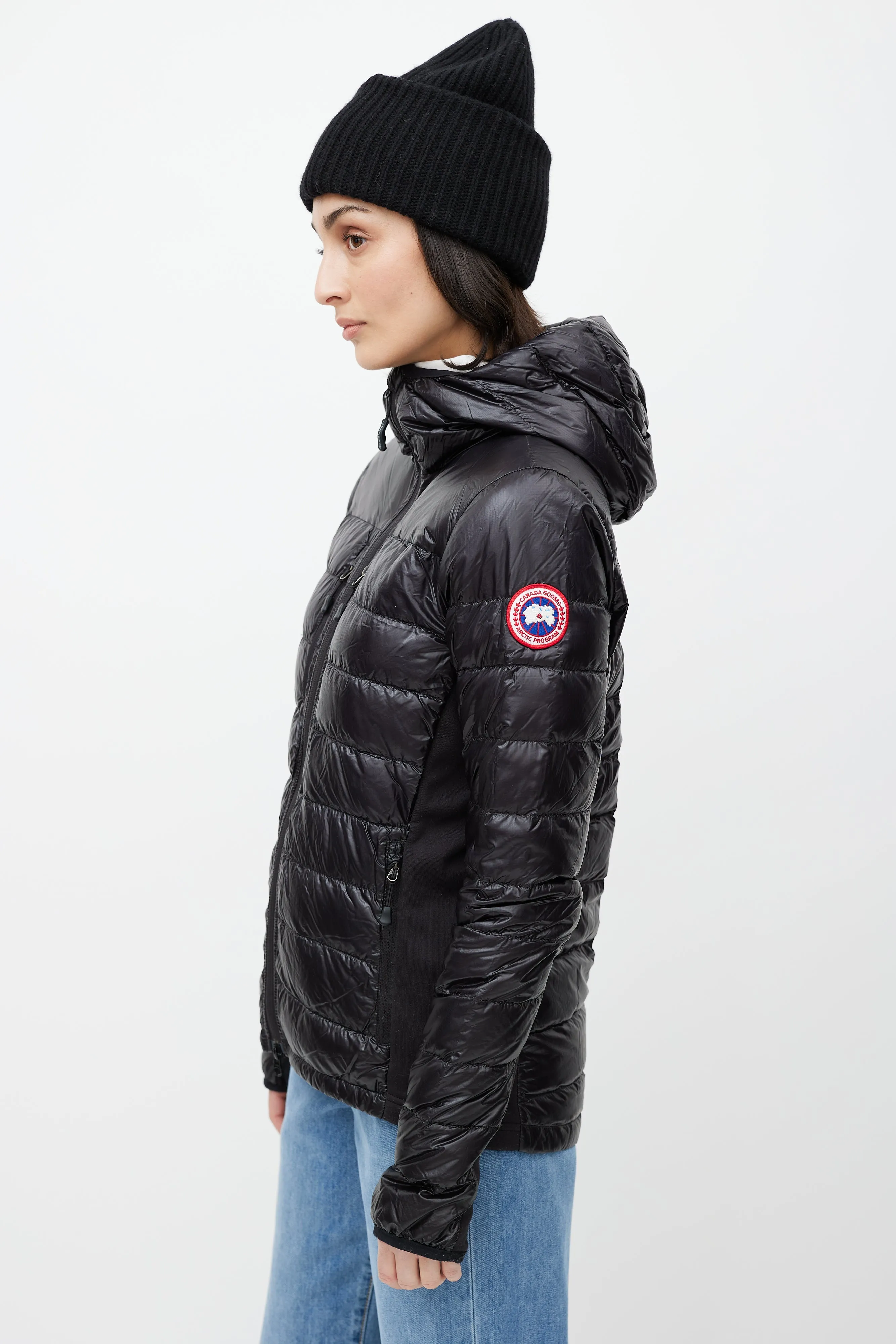 Black Hybridge Down Jacket