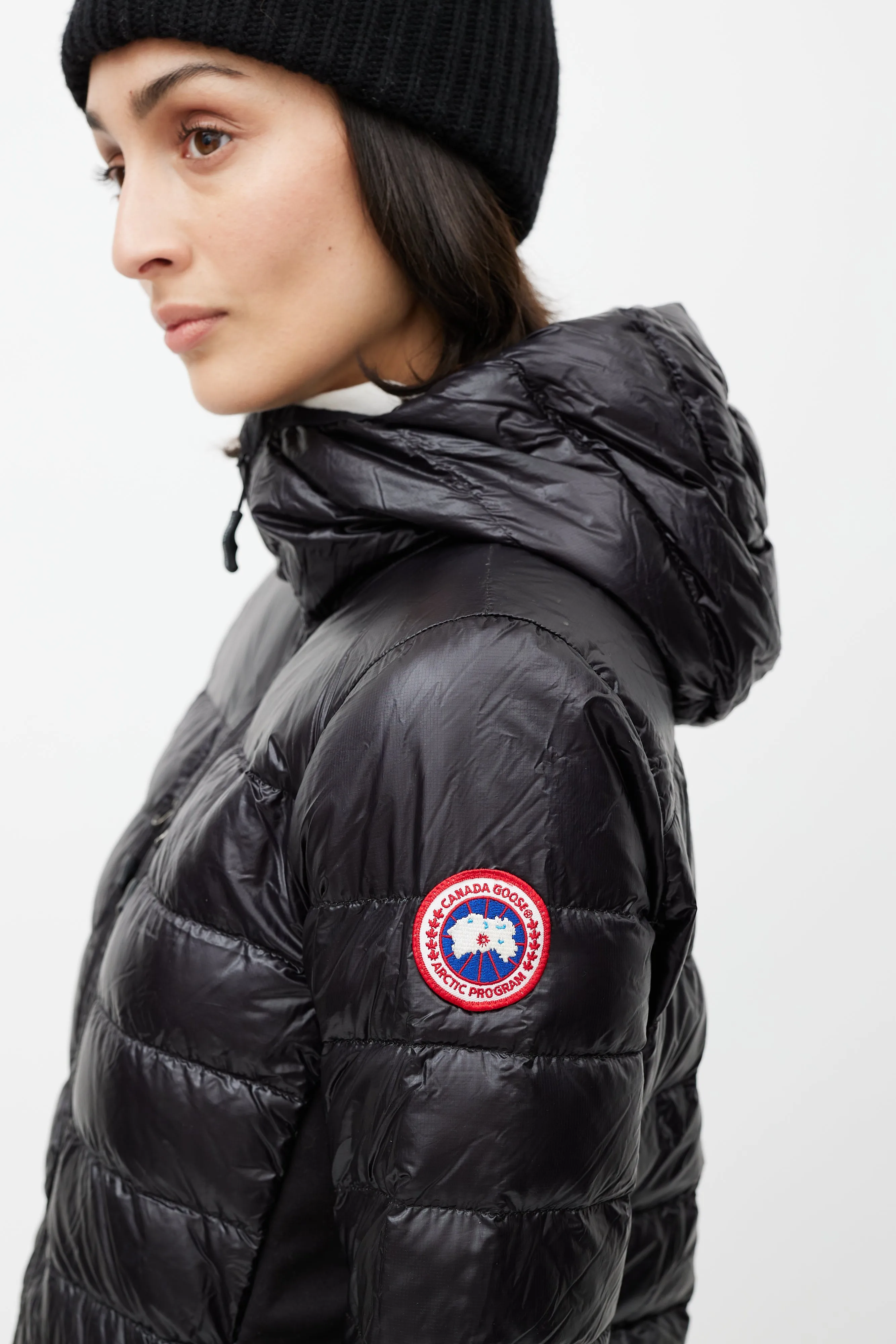 Black Hybridge Down Jacket