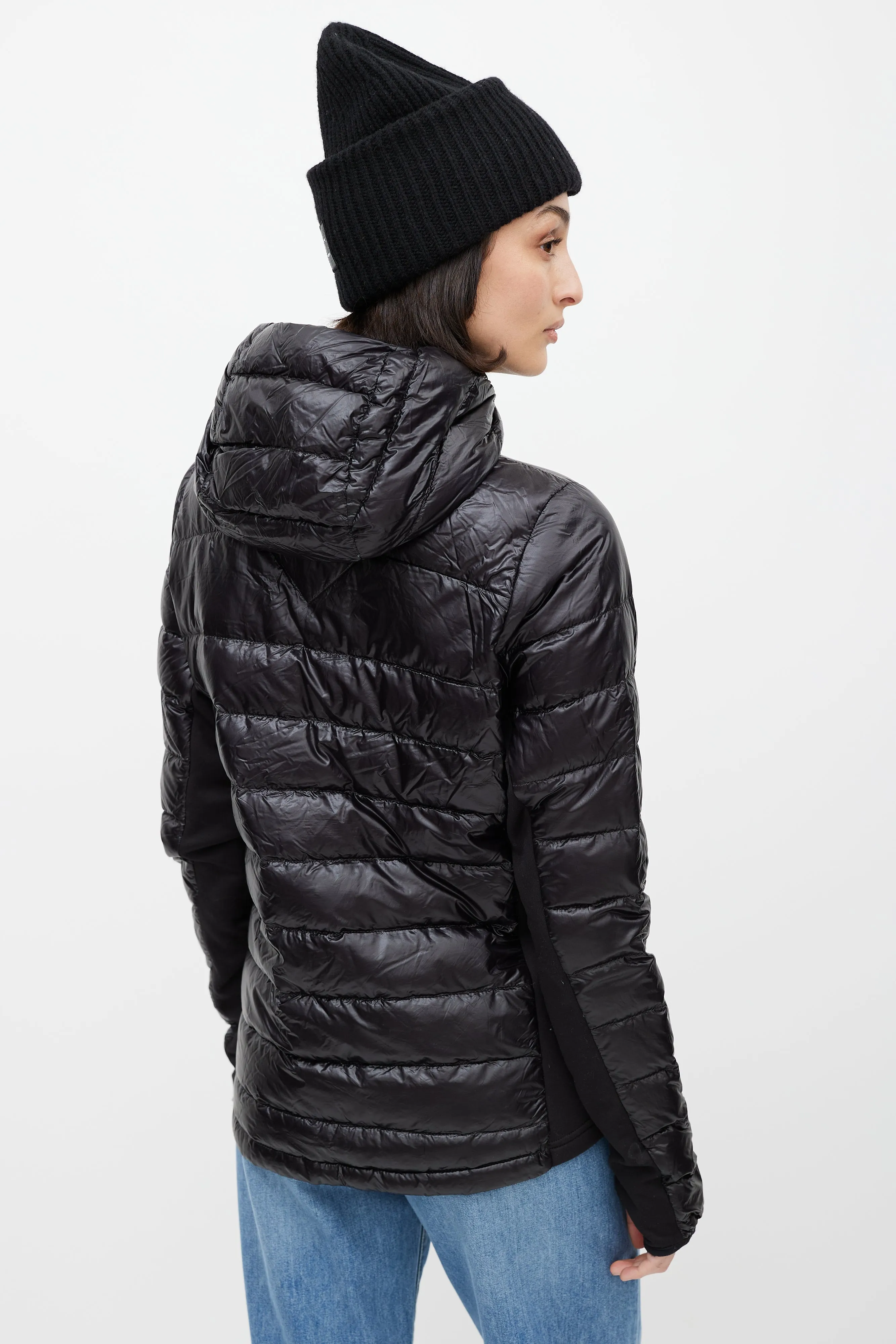 Black Hybridge Down Jacket