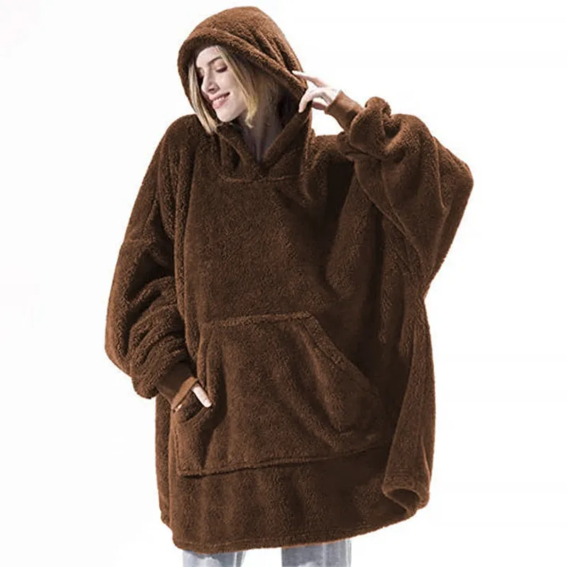 Blanket with Sleeves Oversized Hoodie