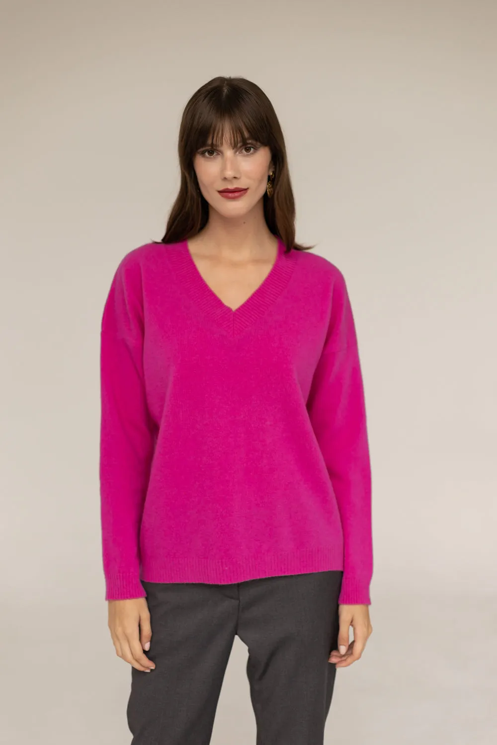 Cashmere Sweater Fuchsia