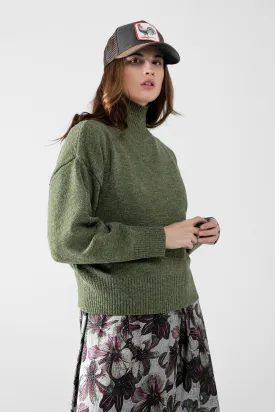 Chunky Knit Green Sweater