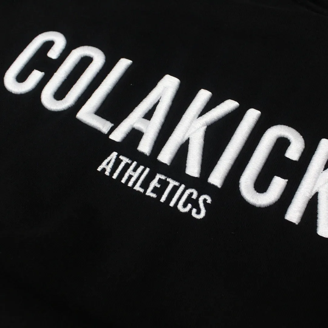 ColaKicks Black Heavyweight Puff Embroidered Hoodie