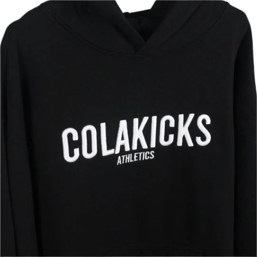 ColaKicks Black Heavyweight Puff Embroidered Hoodie