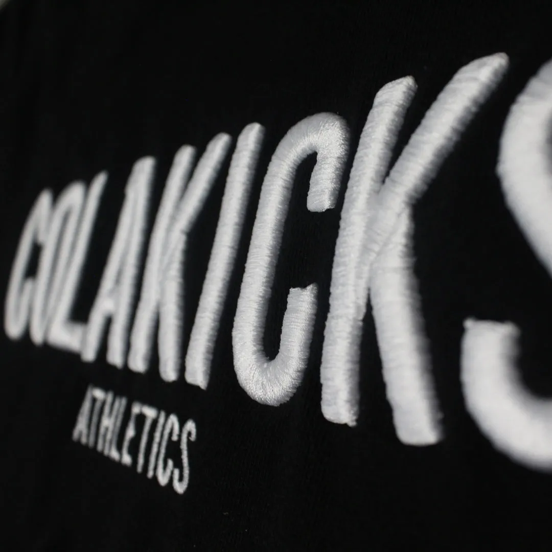 ColaKicks Black Heavyweight Puff Embroidered Hoodie