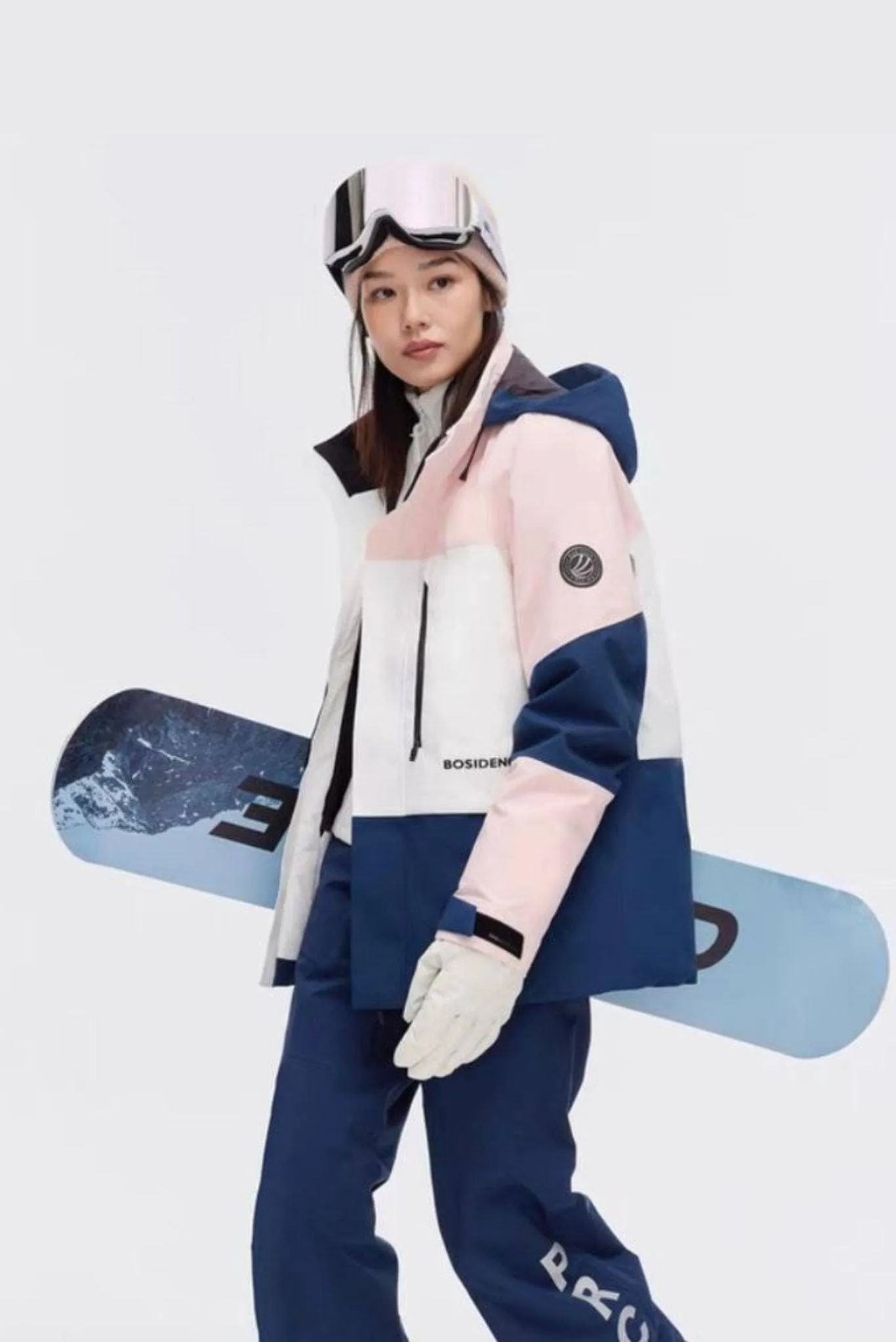 Colourblock Goose Down Ski Jacket