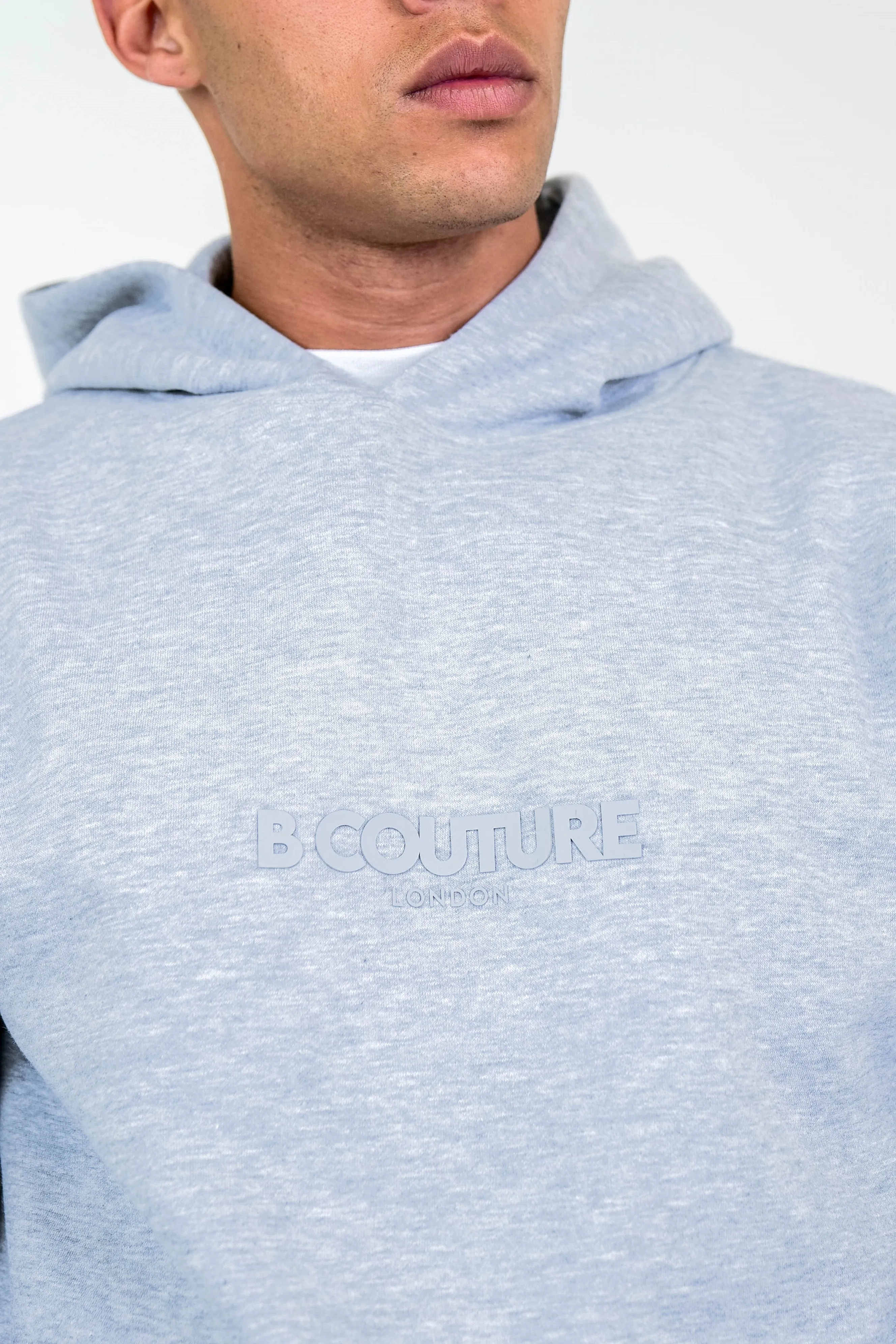 Compton Street Cargo Fleece Tracksuit - Grey Marl