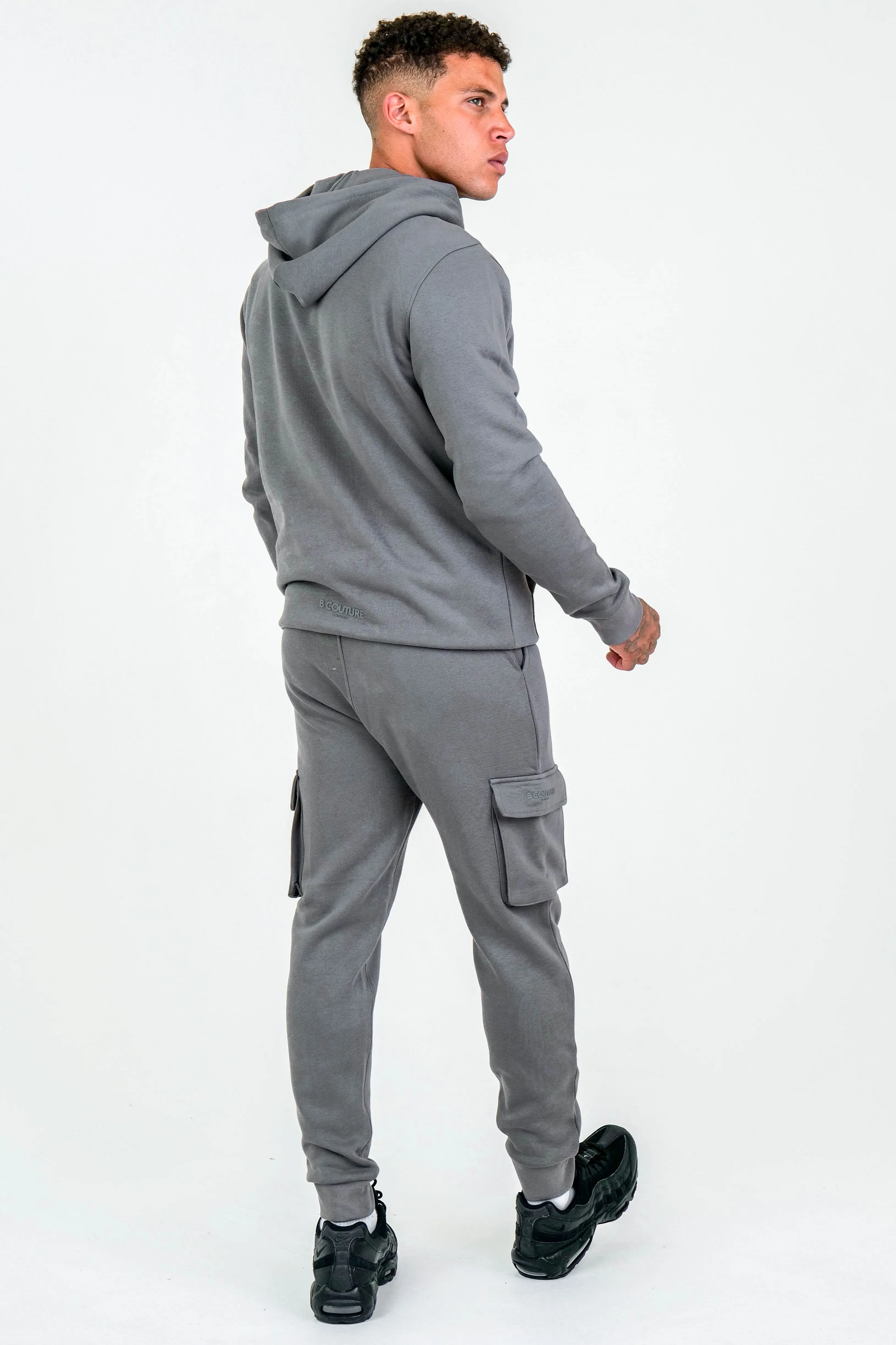 Compton Street Cargo Fleece Tracksuit - Pewter