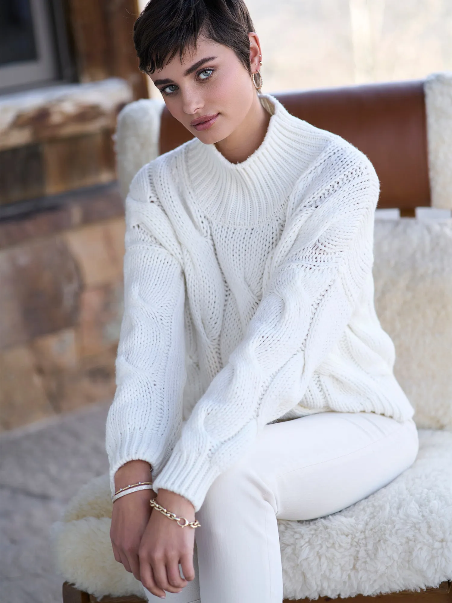 Dolce Cable Cashmere Sweater