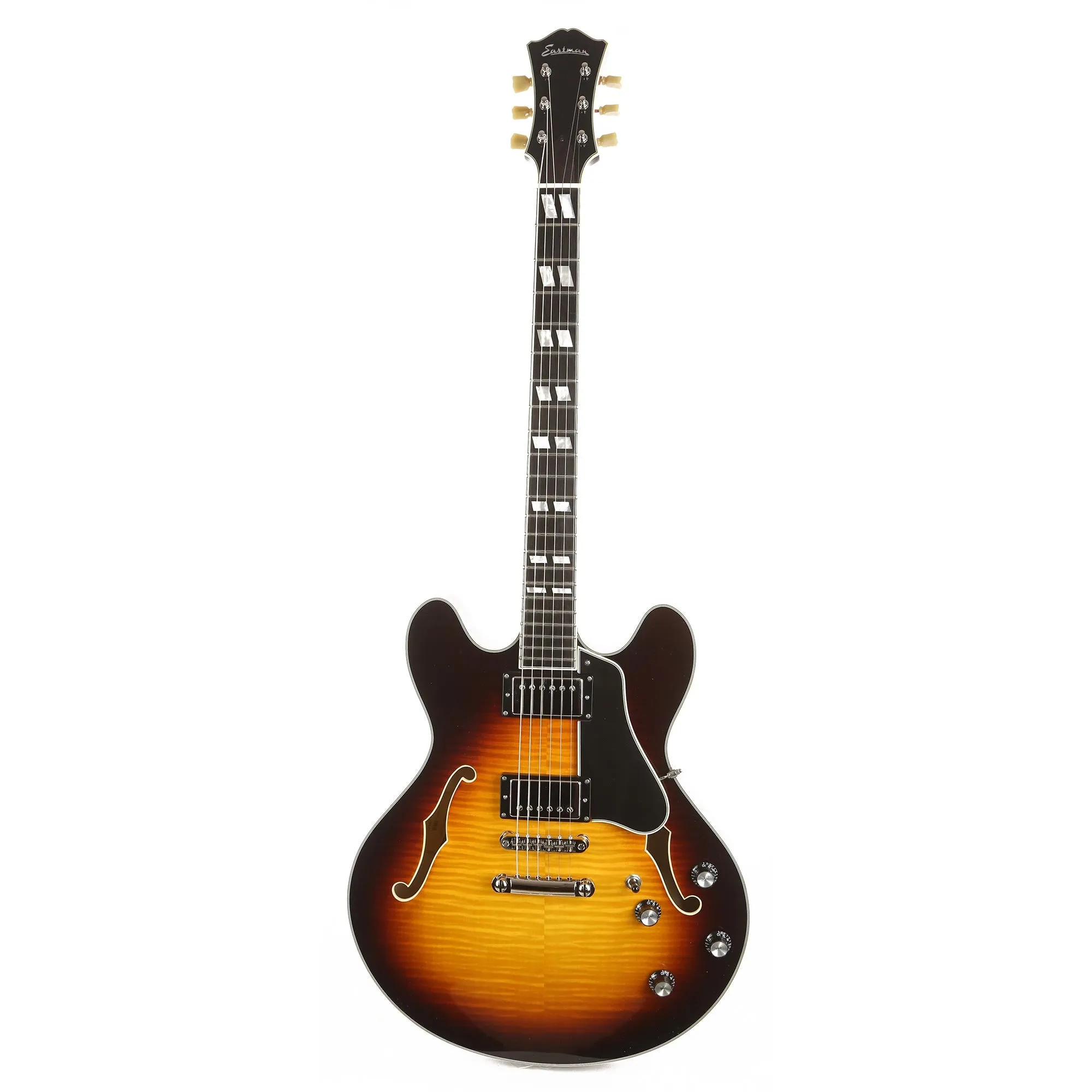 Eastman T486-SB Thinline Semi-Hollow Sunburst Used