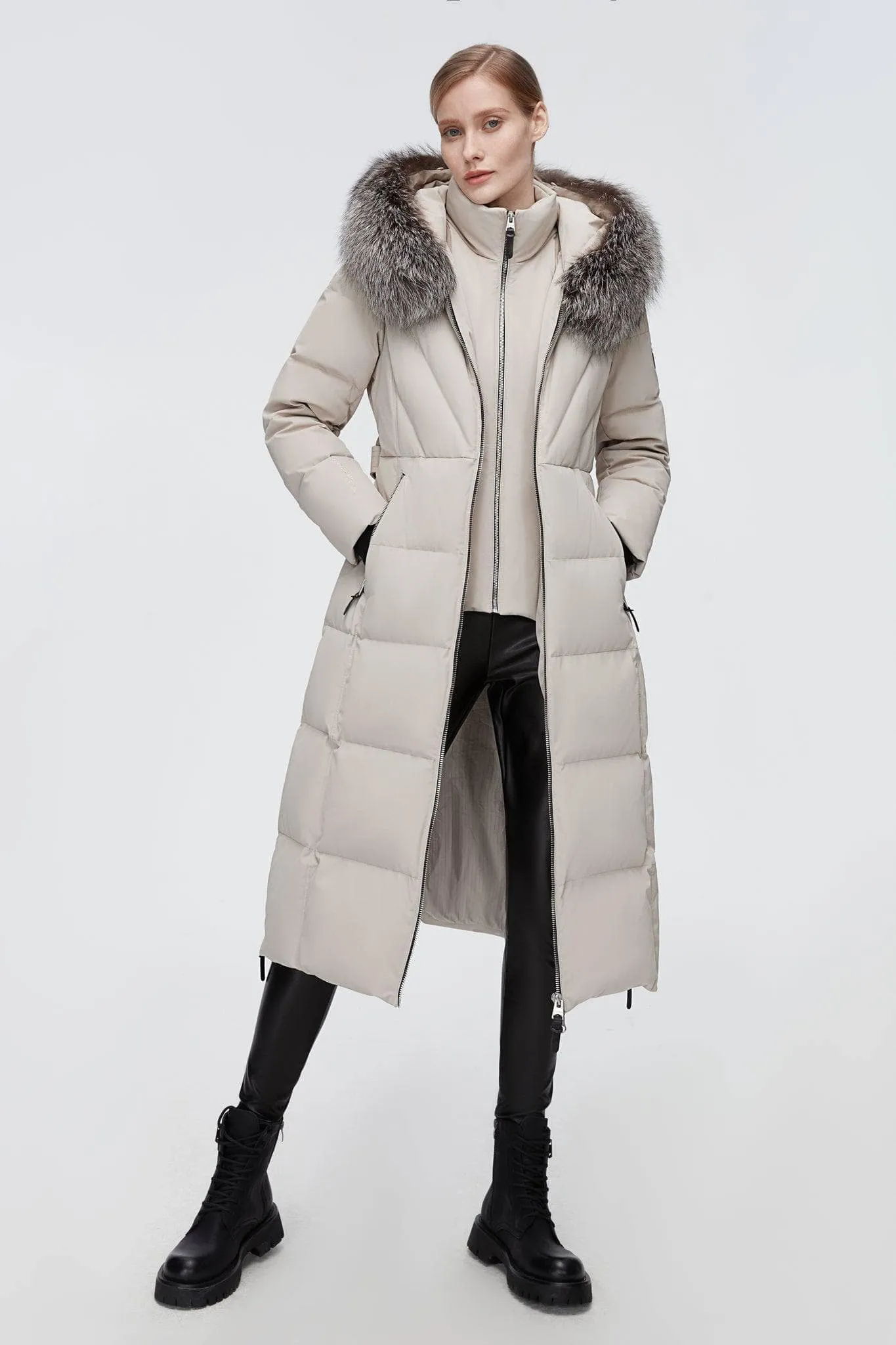 Full Length Hooded Goose Down Jacket