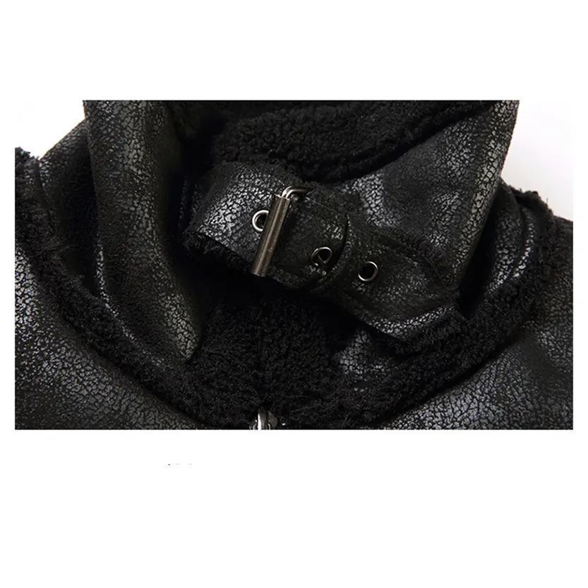 Funki Buys | Jackets | Men's Faux Leather Warm Fashion Jacket