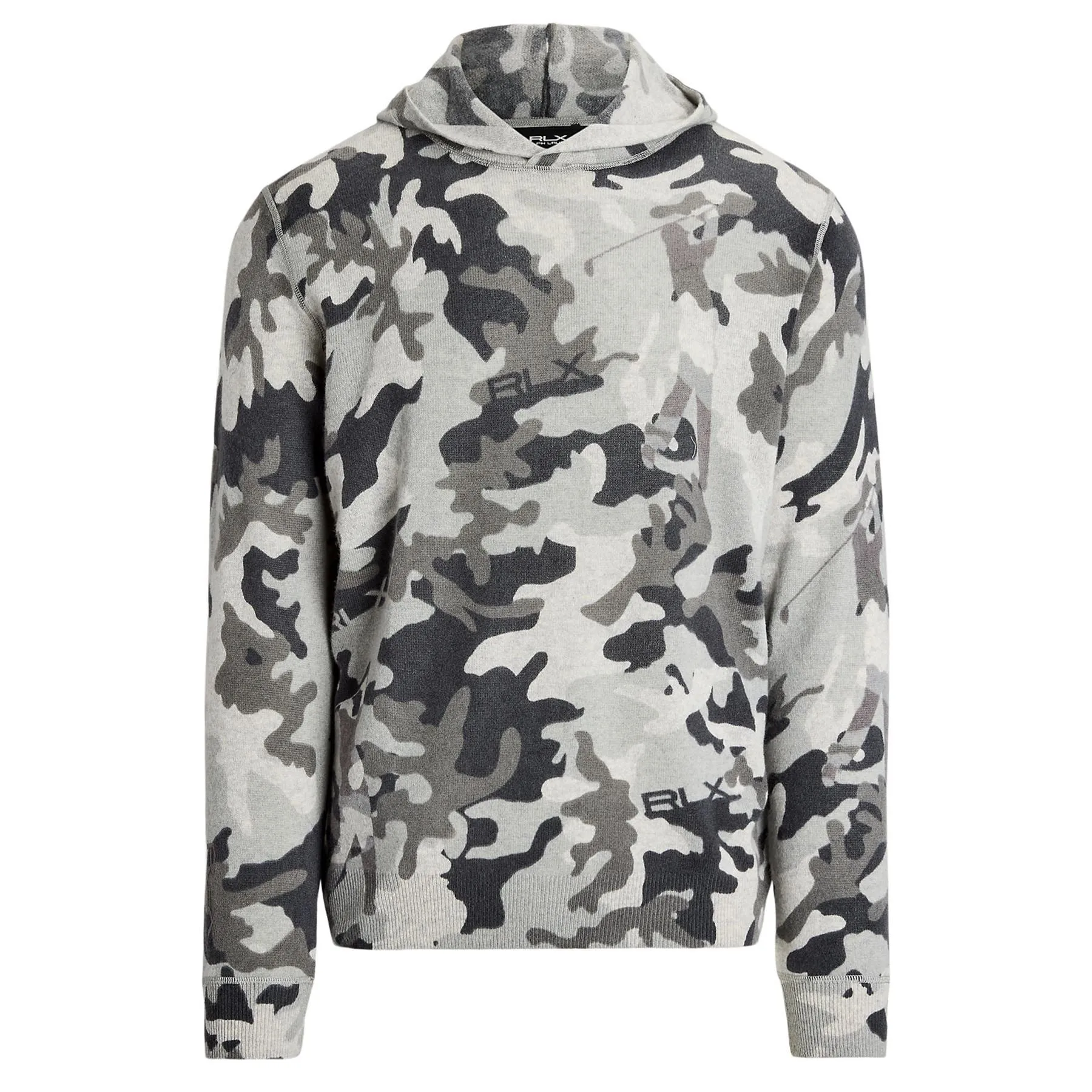 Golf-Camo Cashmere Hooded Sweater Camo Print - SS24