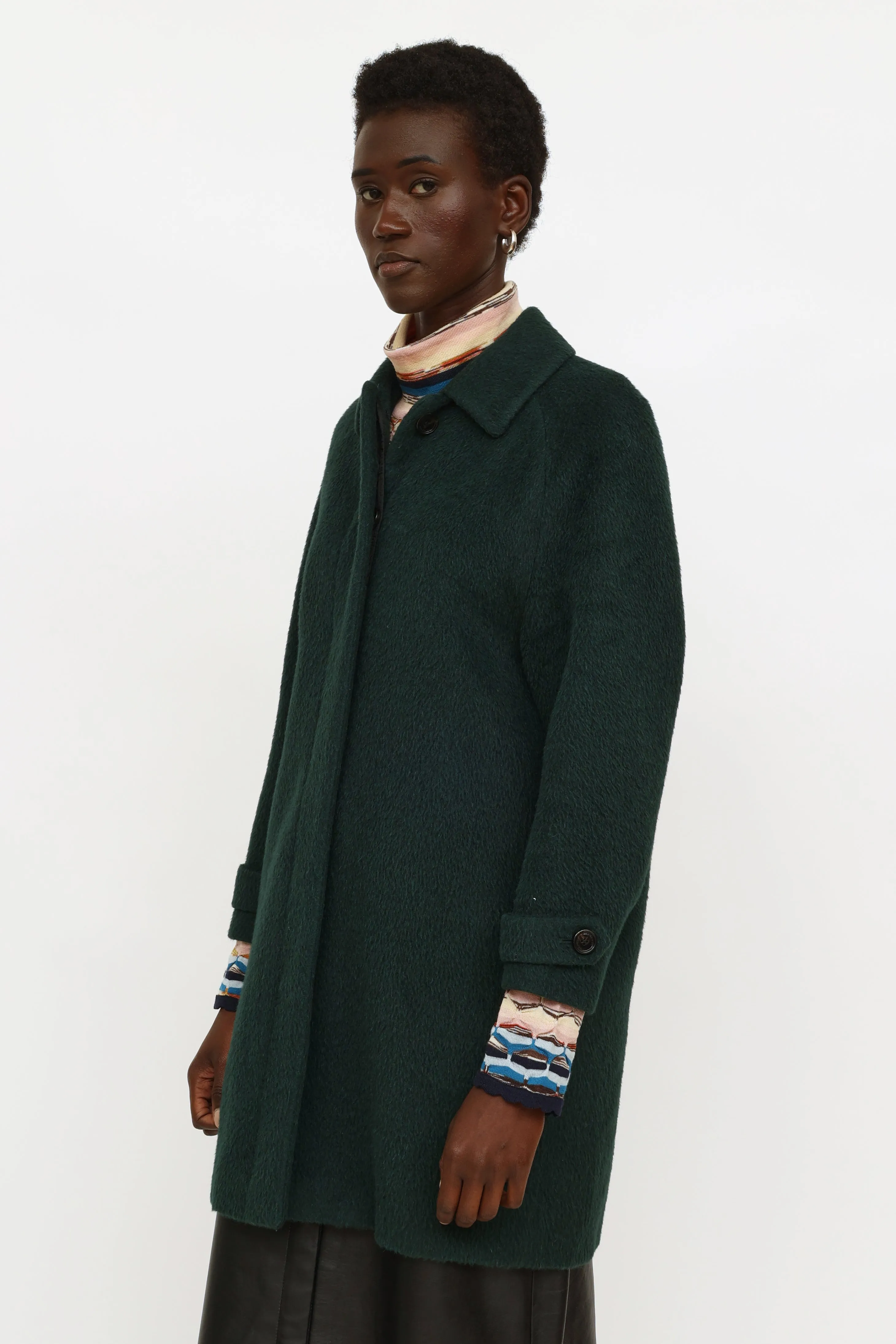 Green Carlington Wool Coat