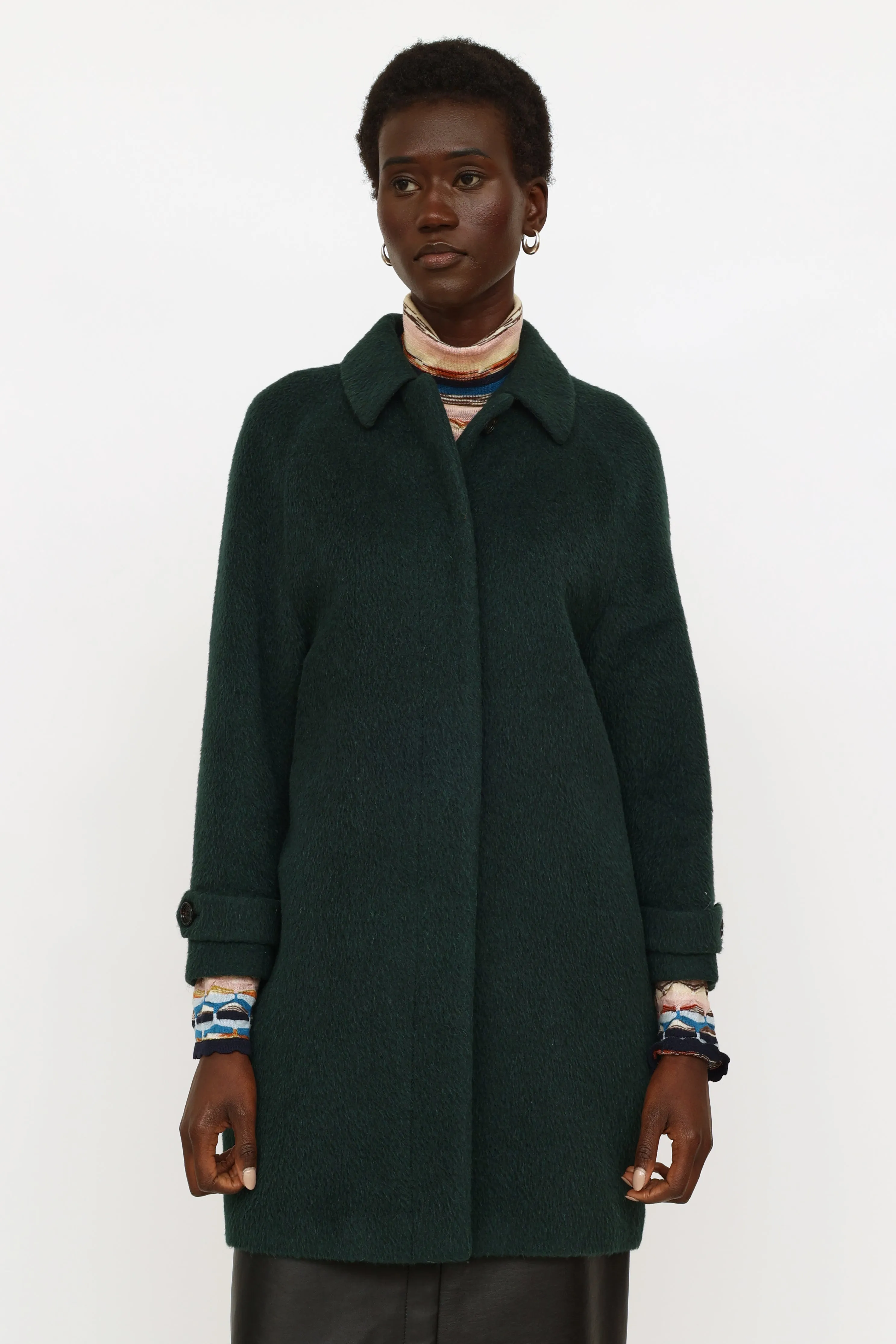 Green Carlington Wool Coat