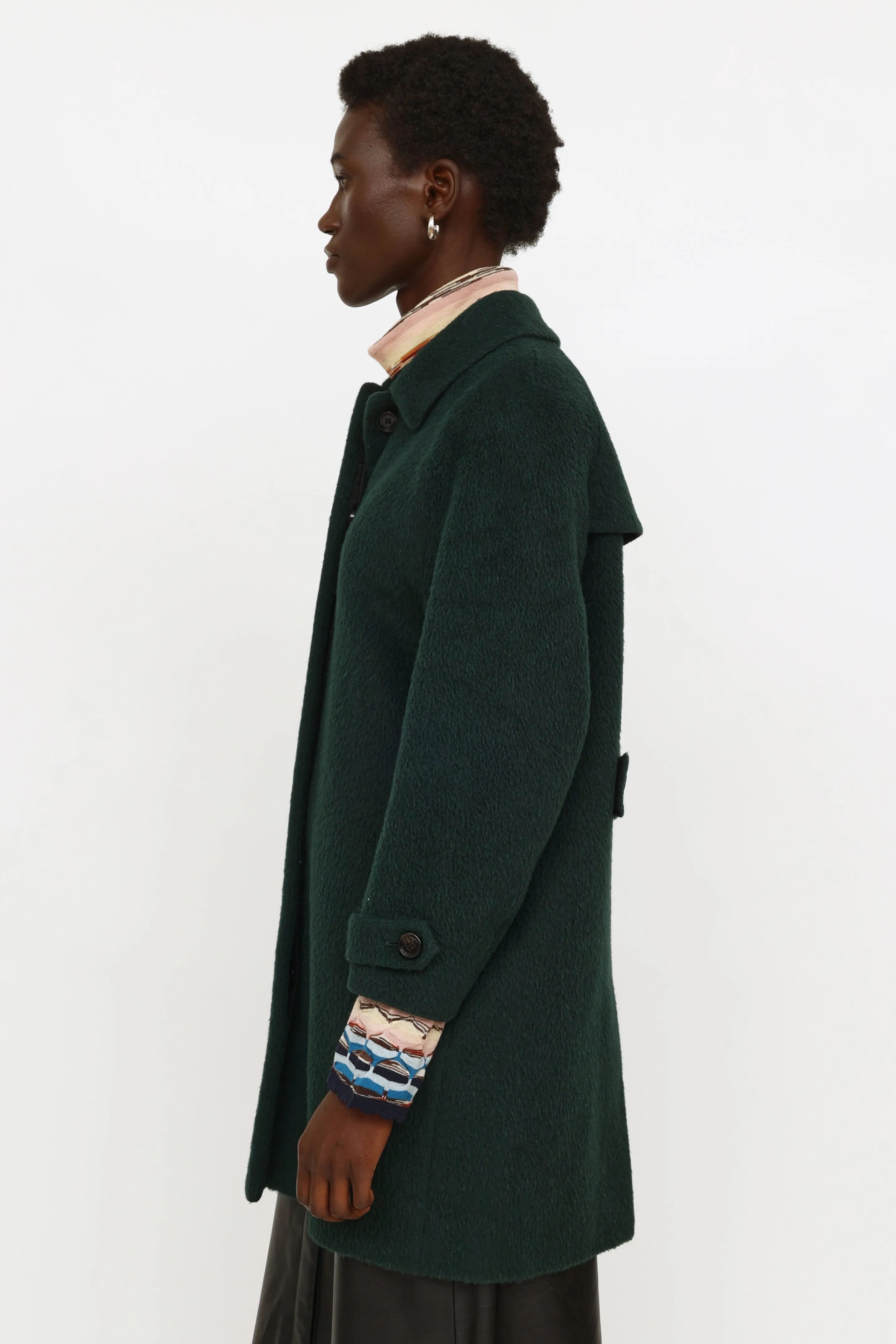 Green Carlington Wool Coat