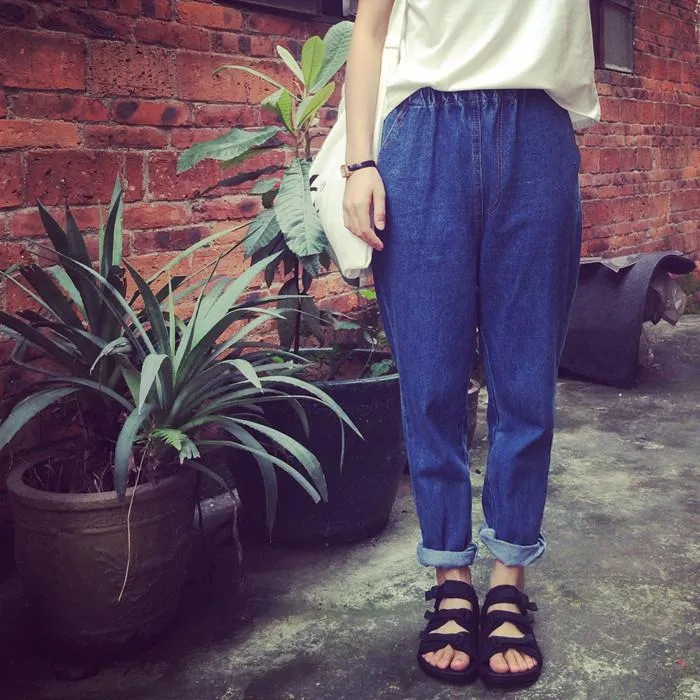 High Waist Loose Jeans Pants