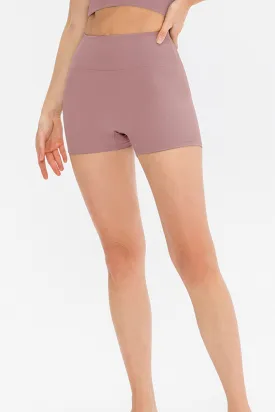 High Waist Ribbed Yoga Shorts