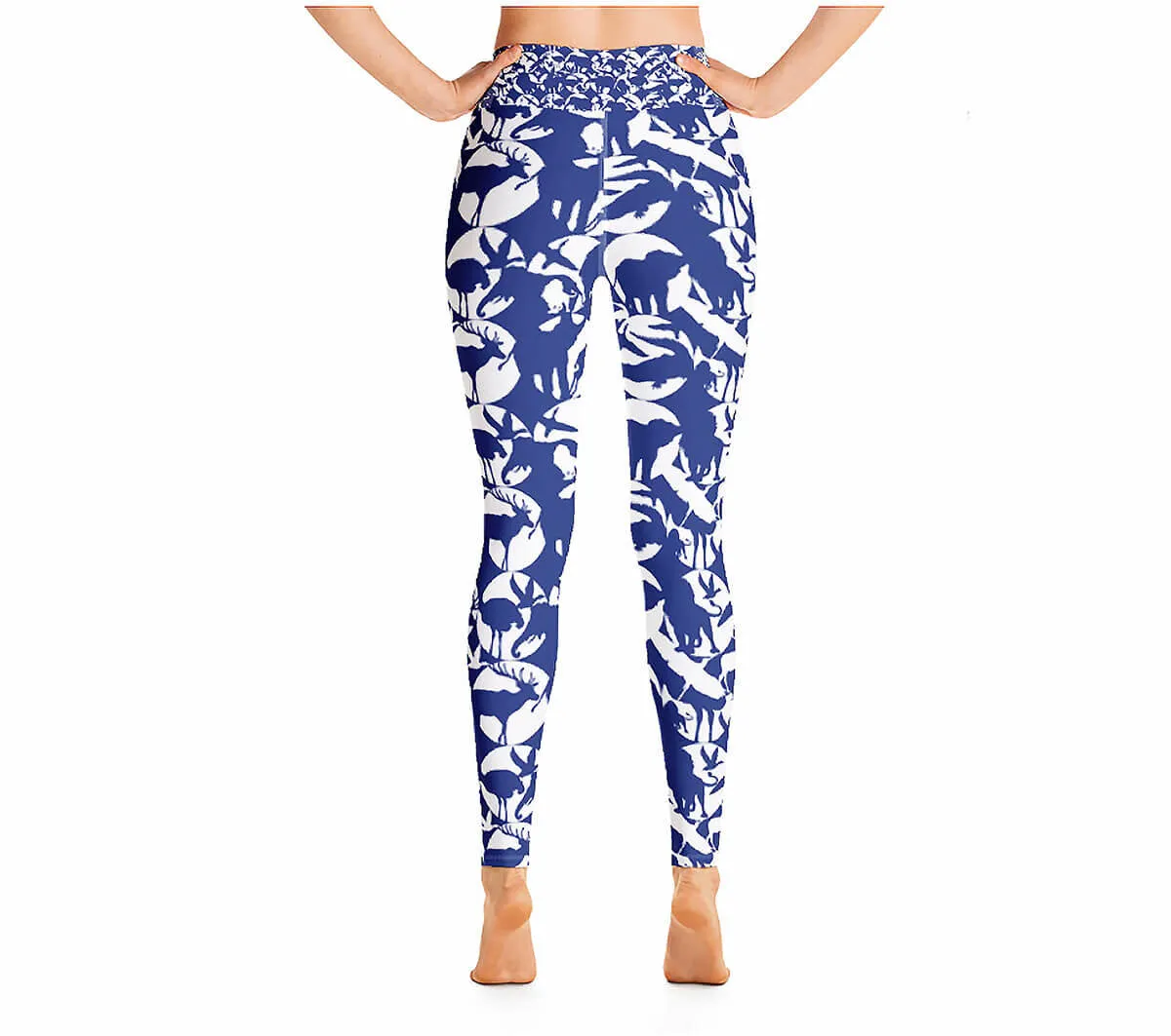 High Waist Yoga Leggings In Animal World