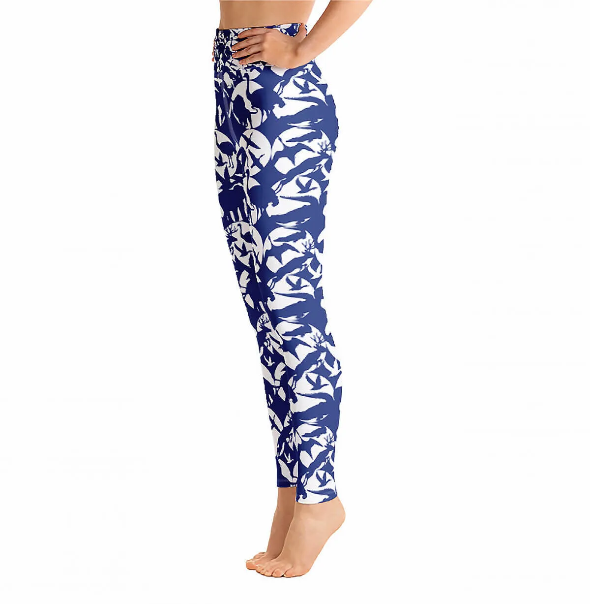 High Waist Yoga Leggings In Animal World