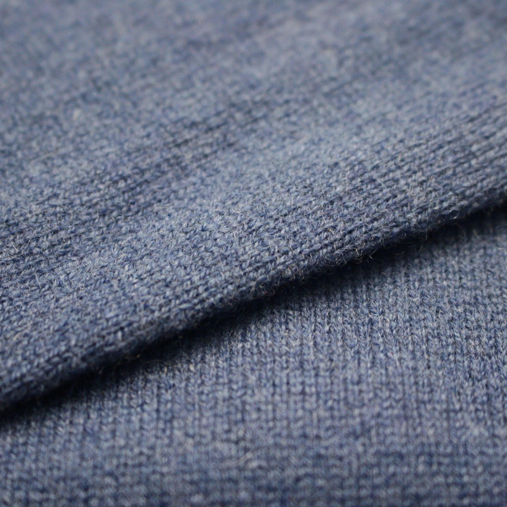 Jeans Blue Cashmere Crew Neck Sweater