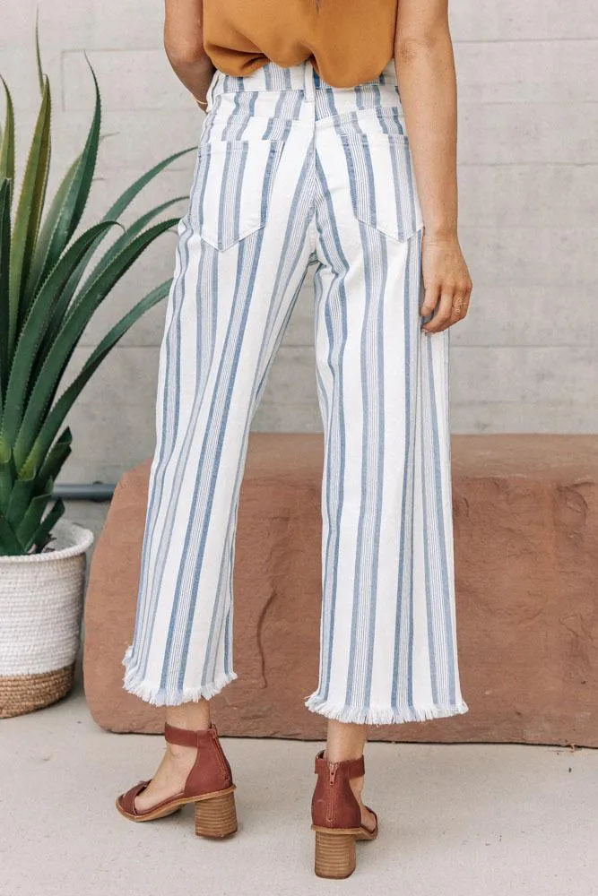 KanCan Striped Wide Leg Pants