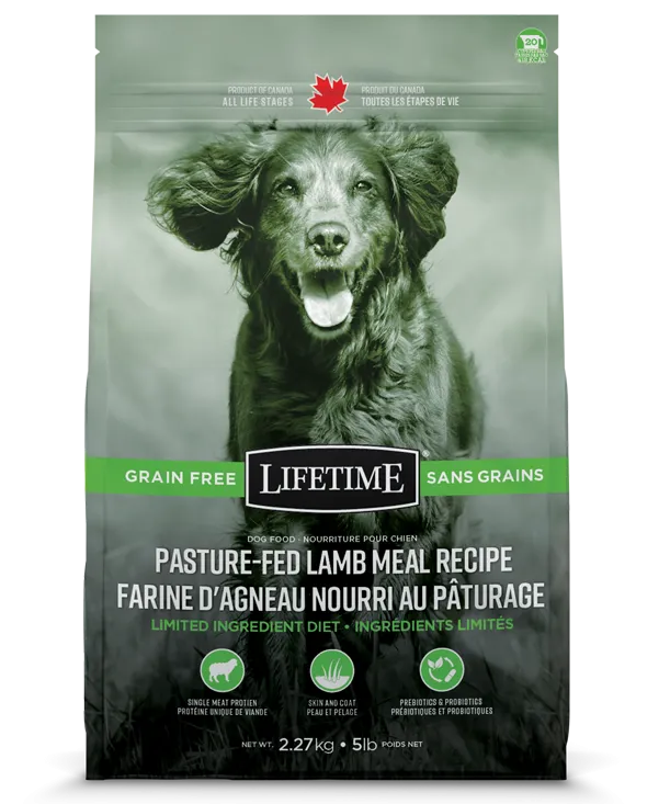 Lifetime Grain Free Pasture Lamb Fed Dog Food 11.3kg/25lb