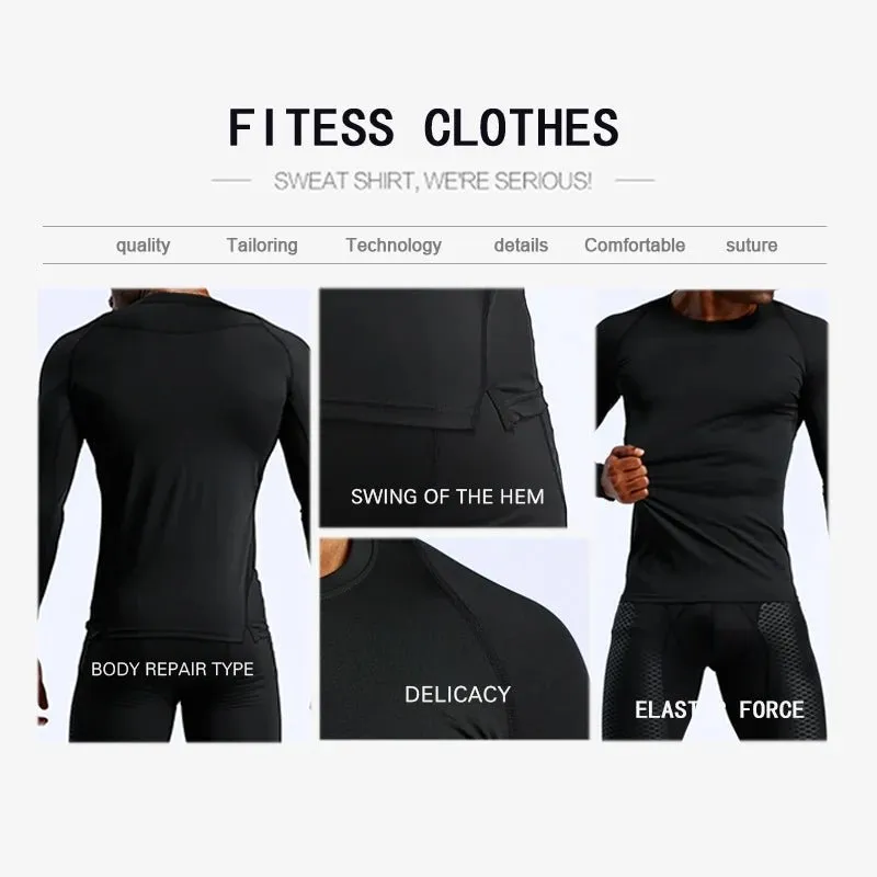 Long Sleeve Gymwear Men's T-shirt | Fitness Sportswear