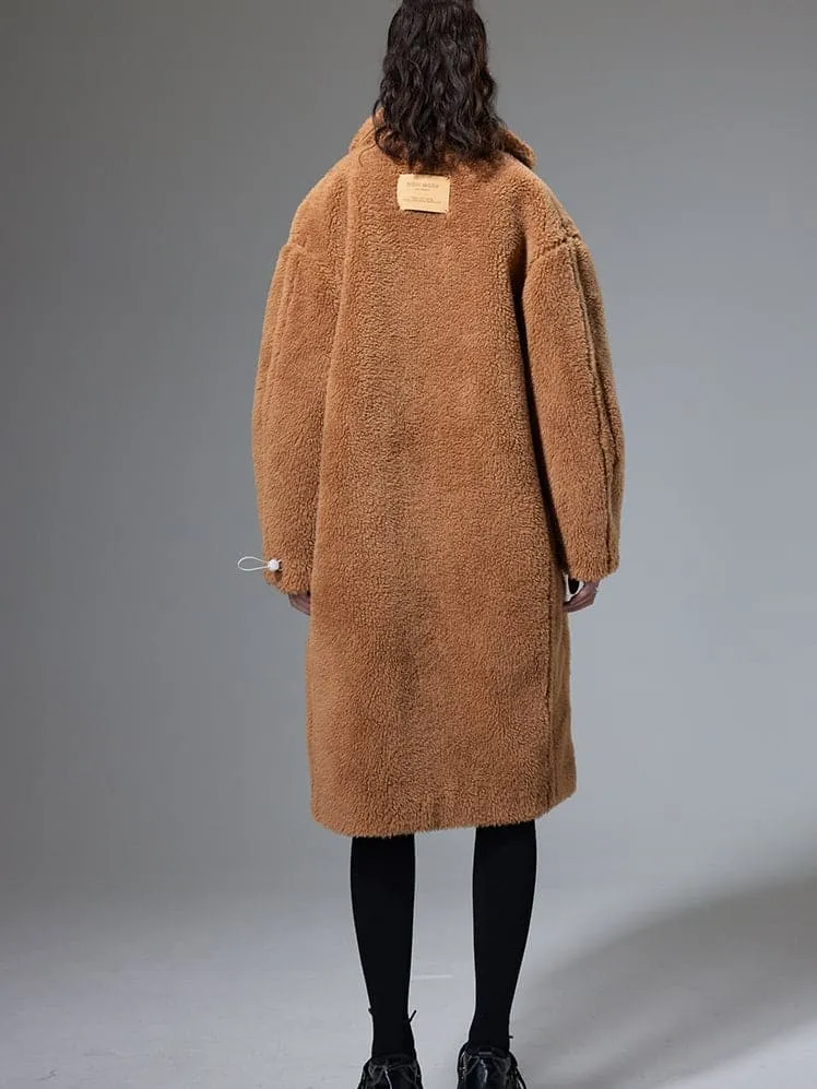 Luxe Lamb Wool Mid-Length Coat