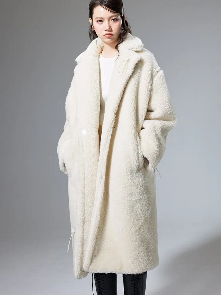 Luxe Lamb Wool Mid-Length Coat