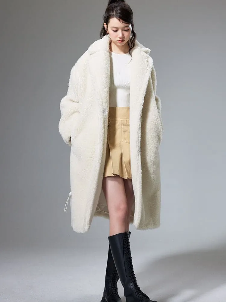 Luxe Lamb Wool Mid-Length Coat