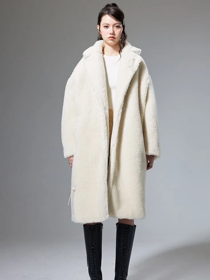 Luxe Lamb Wool Mid-Length Coat