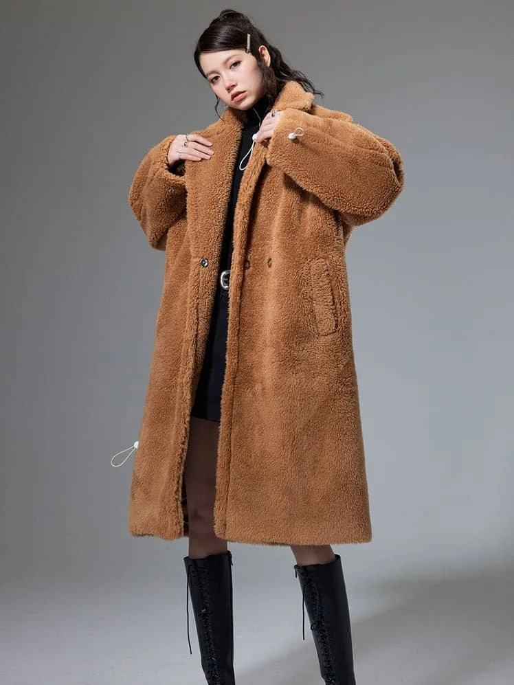 Luxe Lamb Wool Mid-Length Coat