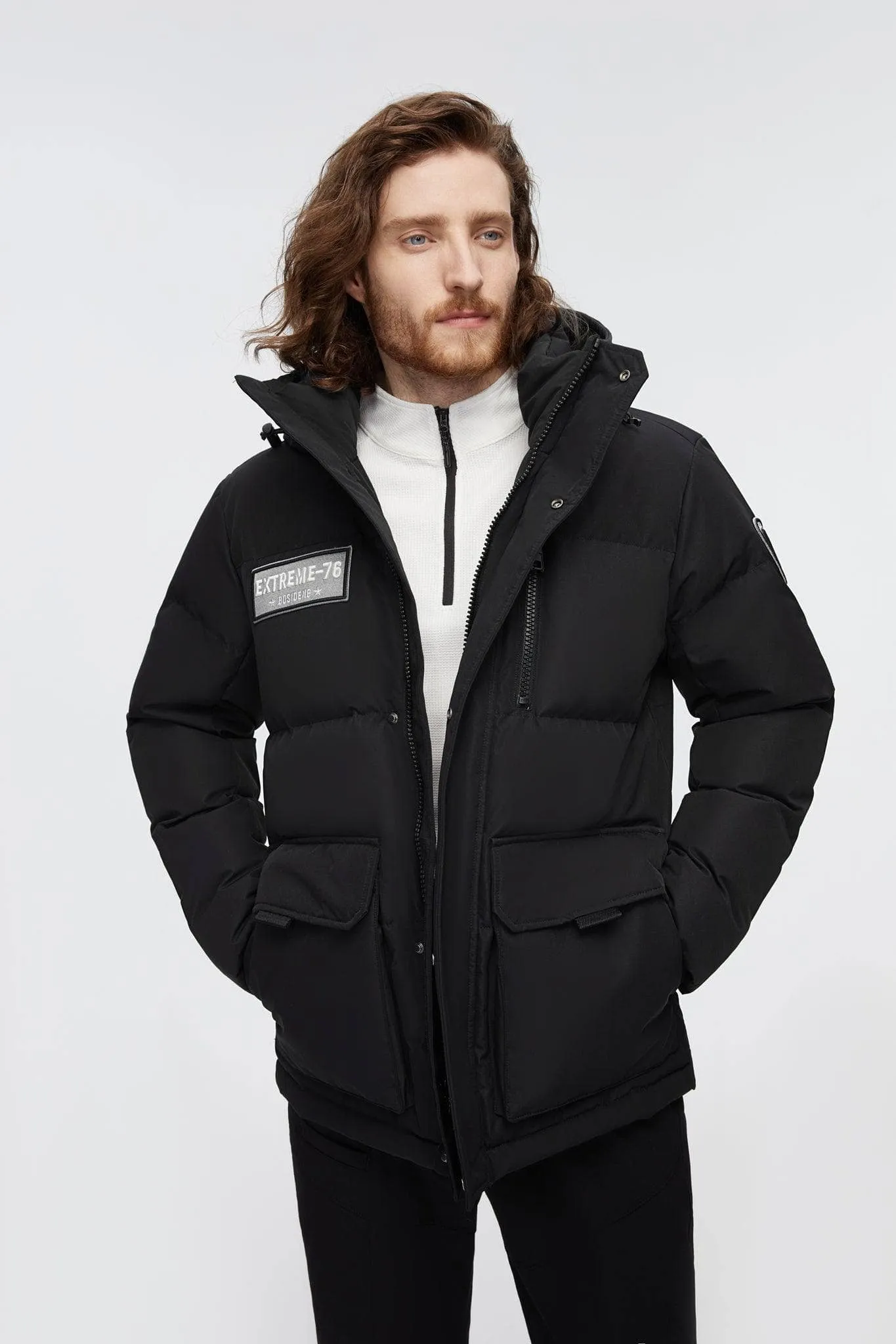 Mid-Length Goose Down Jacket