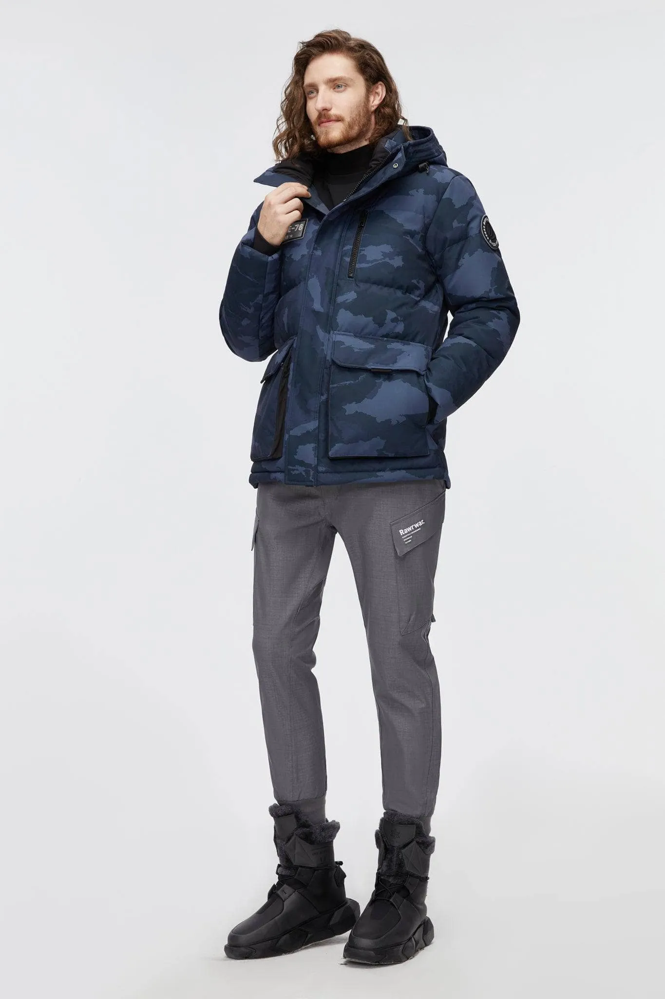 Mid-Length Goose Down Jacket