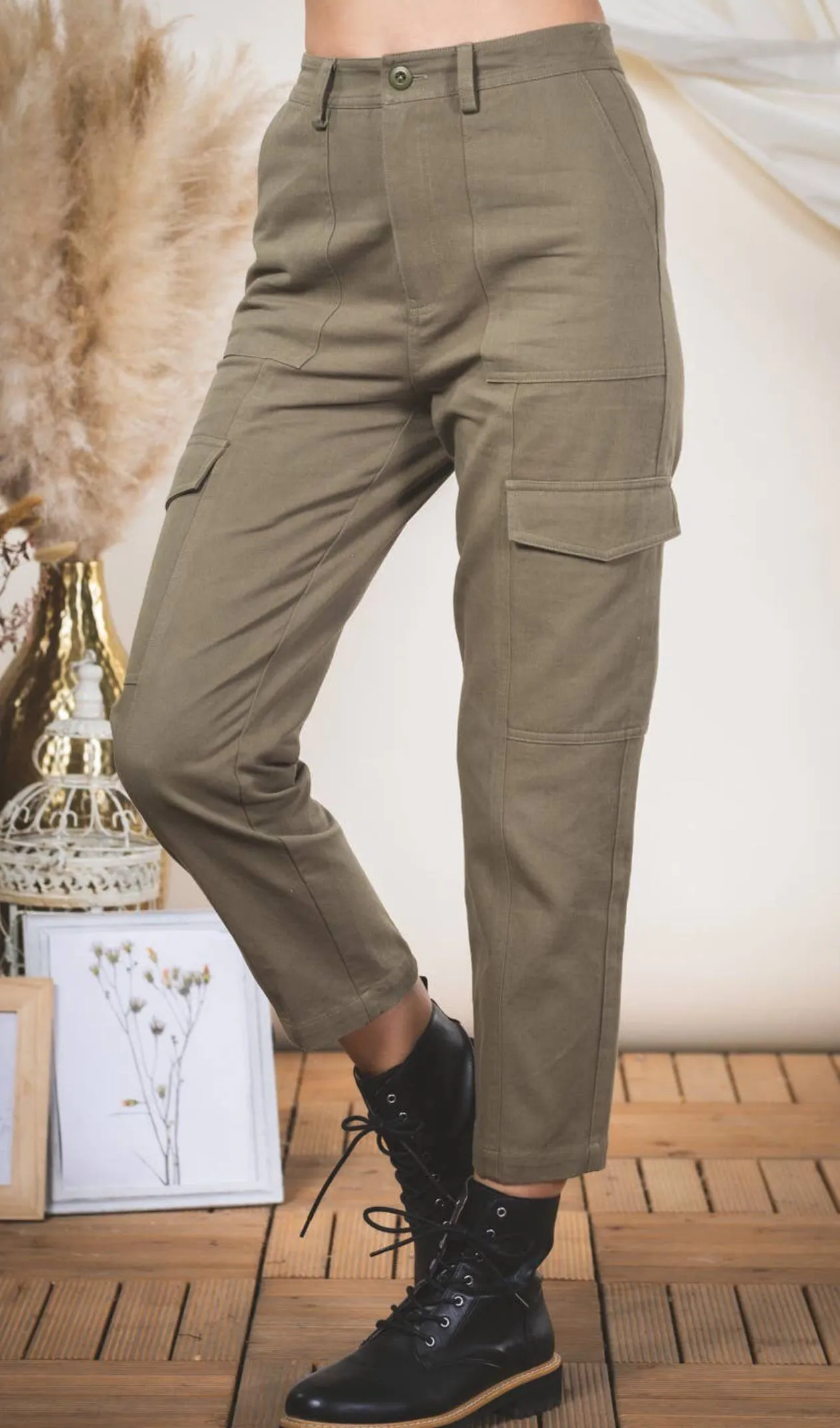 New In High Elastic Waist Pants