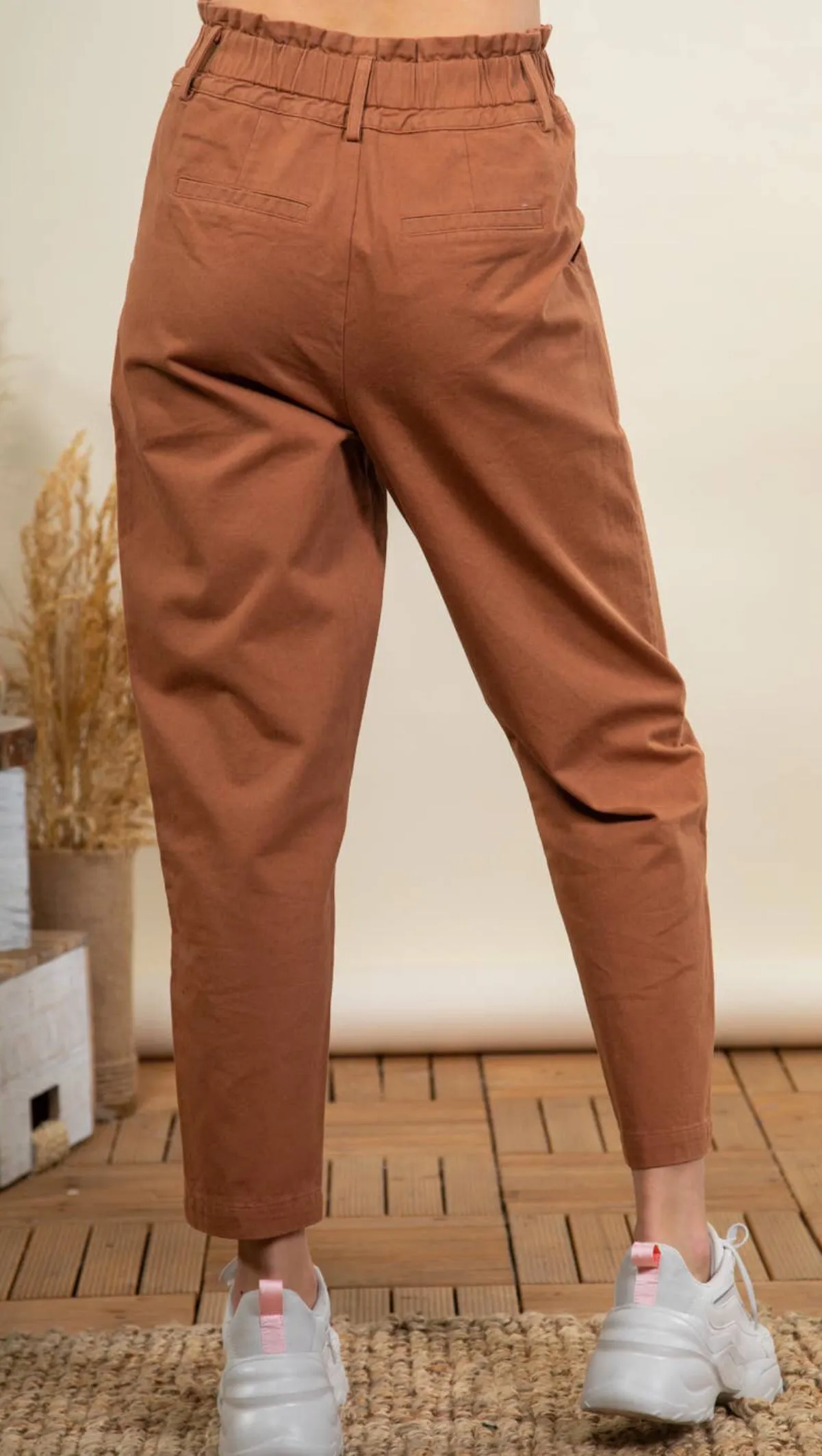 New In High Elastic Waist Pants