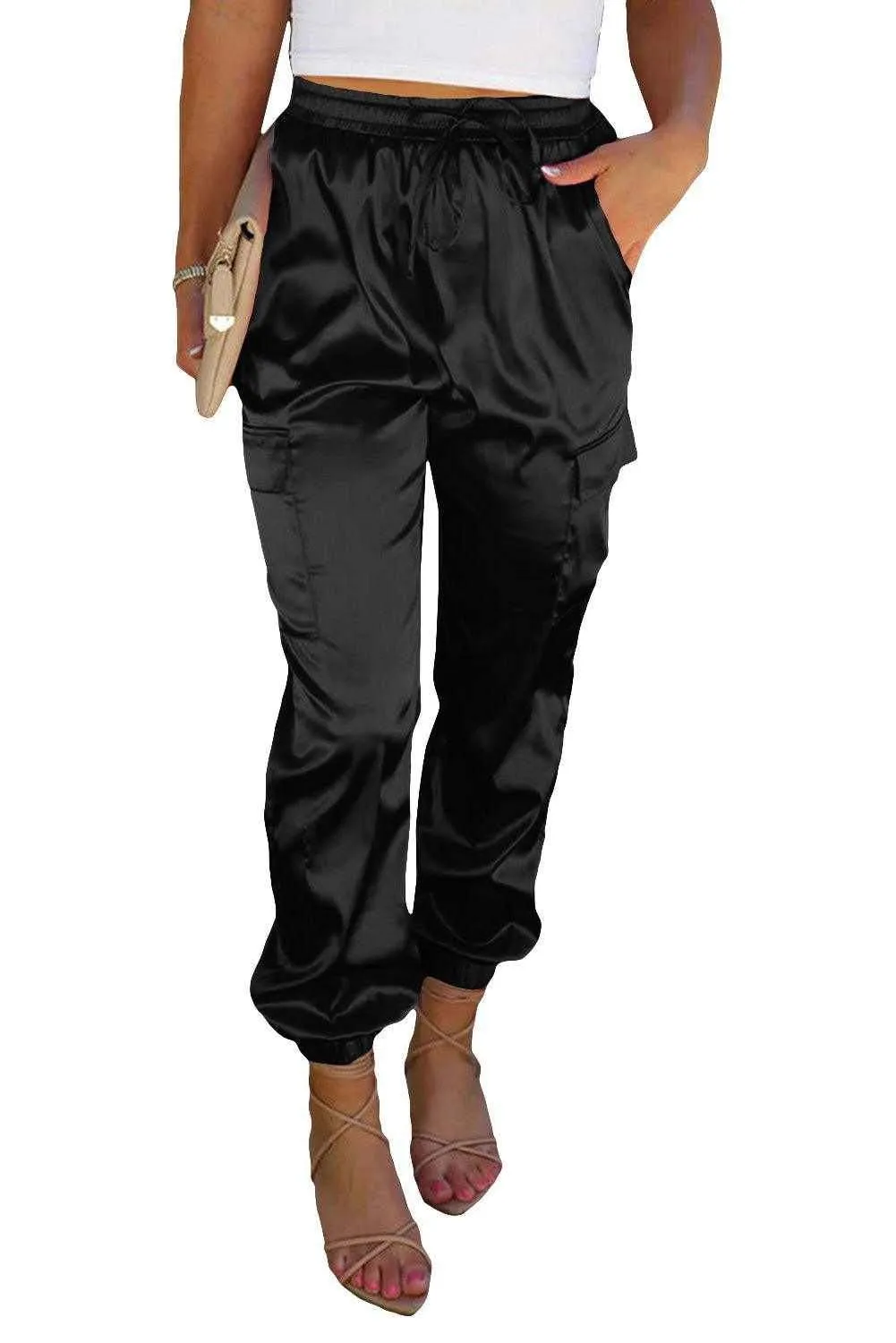 Nights Satin Pants - Stylish & Practical High Waist Design