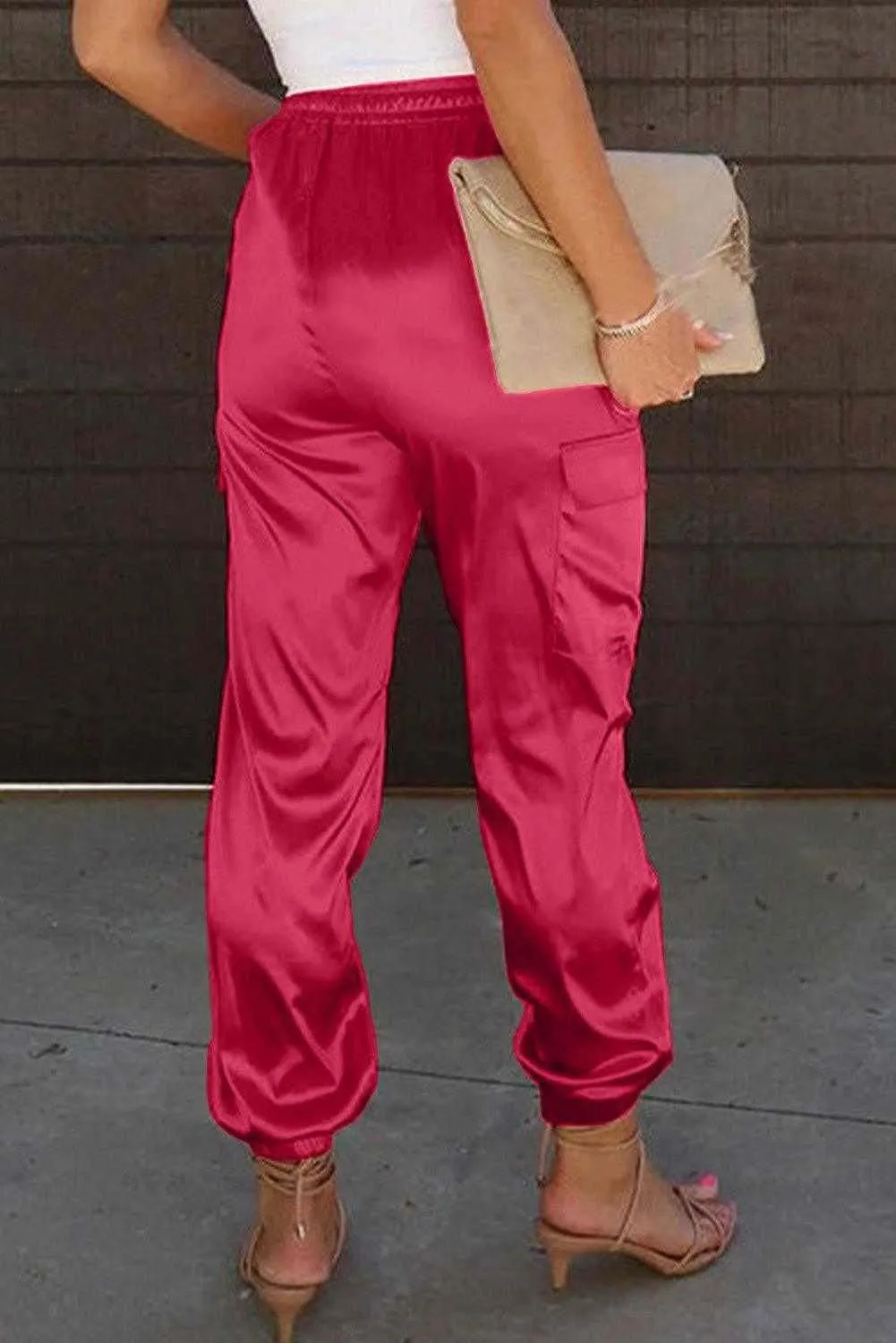 Nights Satin Pants - Stylish & Practical High Waist Design