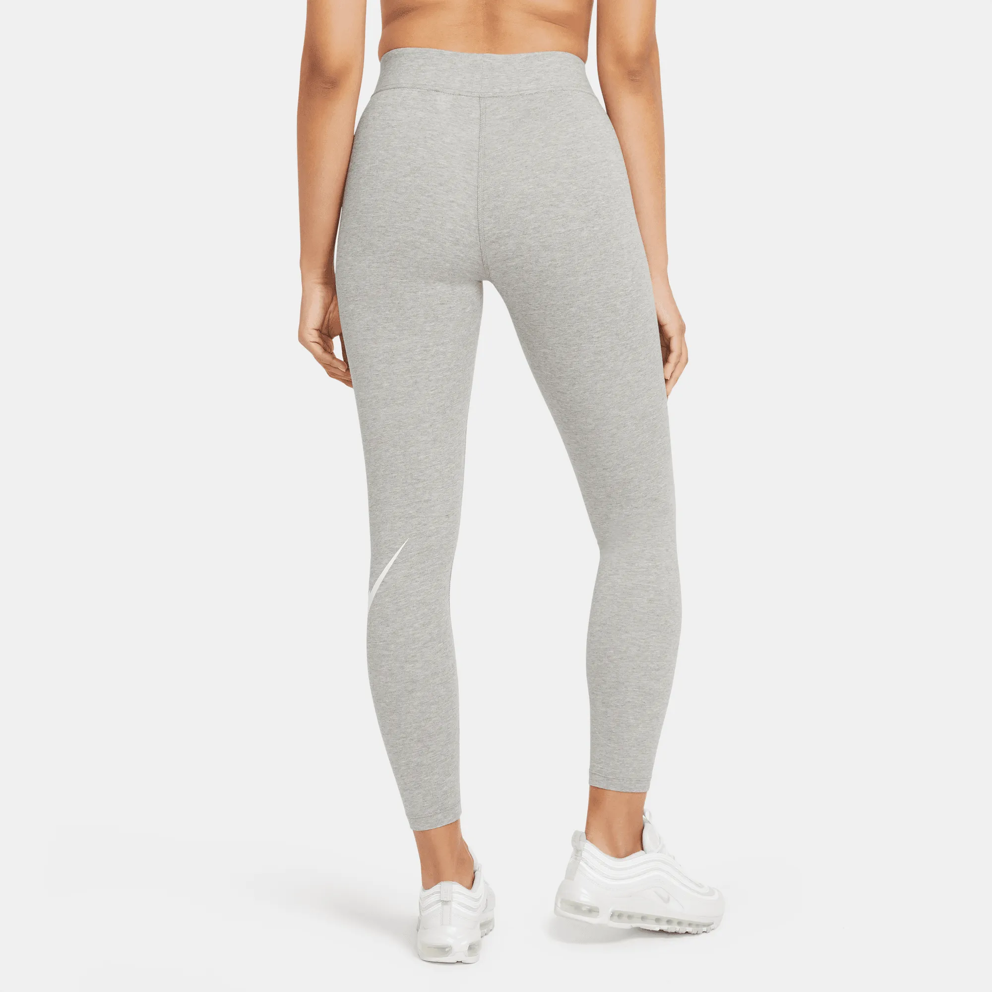 Nike Sportswear Essential High Rise Leggings 'Grey White'