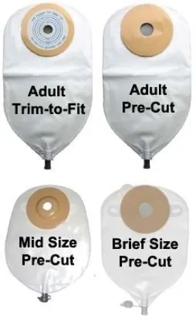 Nu-Flex Post-Op Urinary Pouch 1" Opening, Dp Cnvx