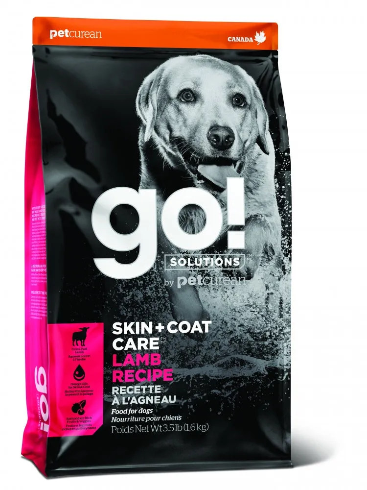 Petcurean Go! Solutions Skin   Coat Care Lamb Recipe Dry Dog Food